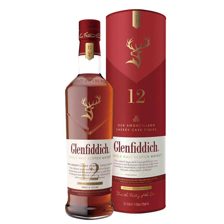 Glenfiddich 12y Sherry Cask Finish Single Malt Whisky 700ml